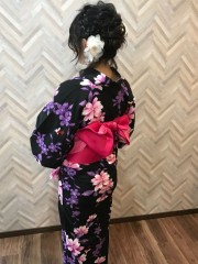 可愛く浴衣にピッタリなアレンジ